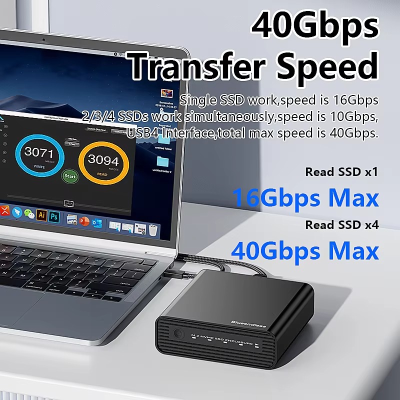 Alüminyum M2 4 Bölmeli USB4 Ha - M.2 Ssd incelemesi ve fiyatı